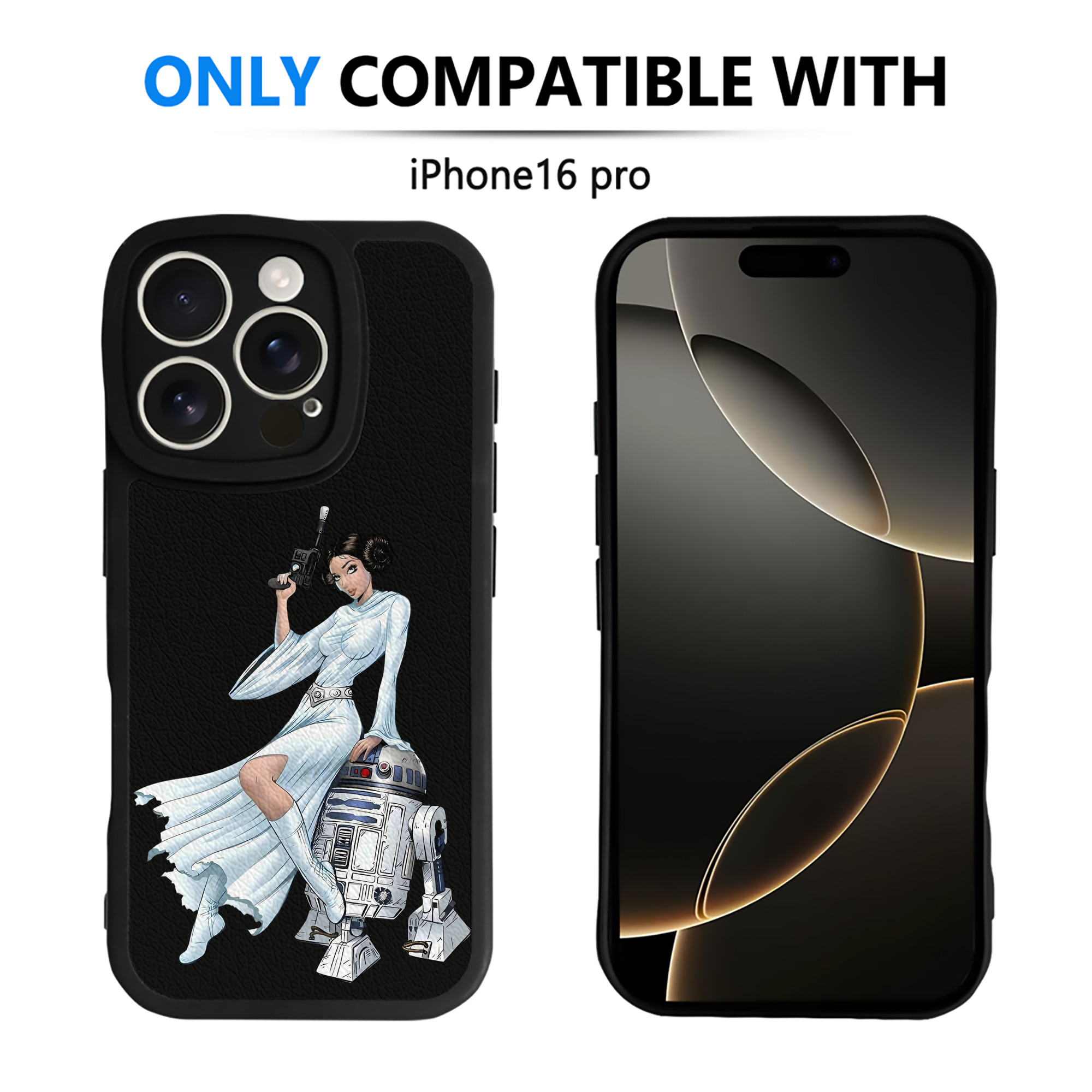 （画像用） スター・ウォーズ Star Wars 【iPhone 16シリーズ対応】シリコンスマホケース（レザー調） 材質：シリコン